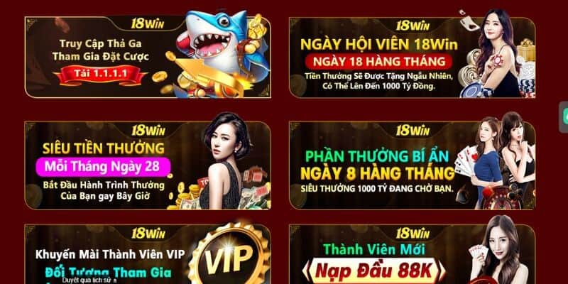 Tận Hưởng Lợi Ích Đặc Quyền: Tham Gia Ngay Chương Trình VIP 18Win